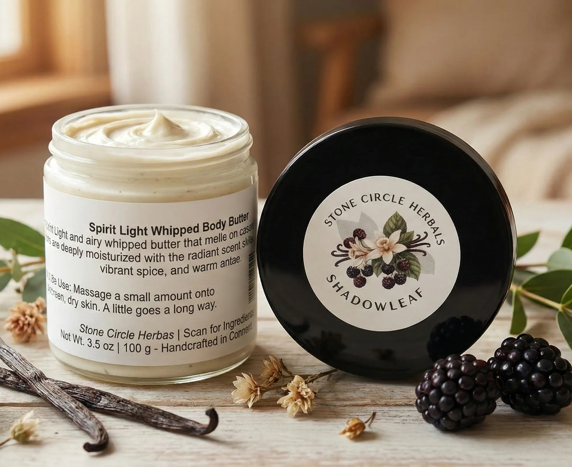 Artisanal Whipped Body Butter in a jar